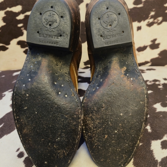 Brown Leather Lace-Up Boots - Picture 6 of 6